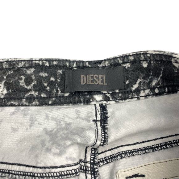 DIESEL Malphas Corduroy Skinny Pant Sz 28 Abstract Print - Picture 7 of 9